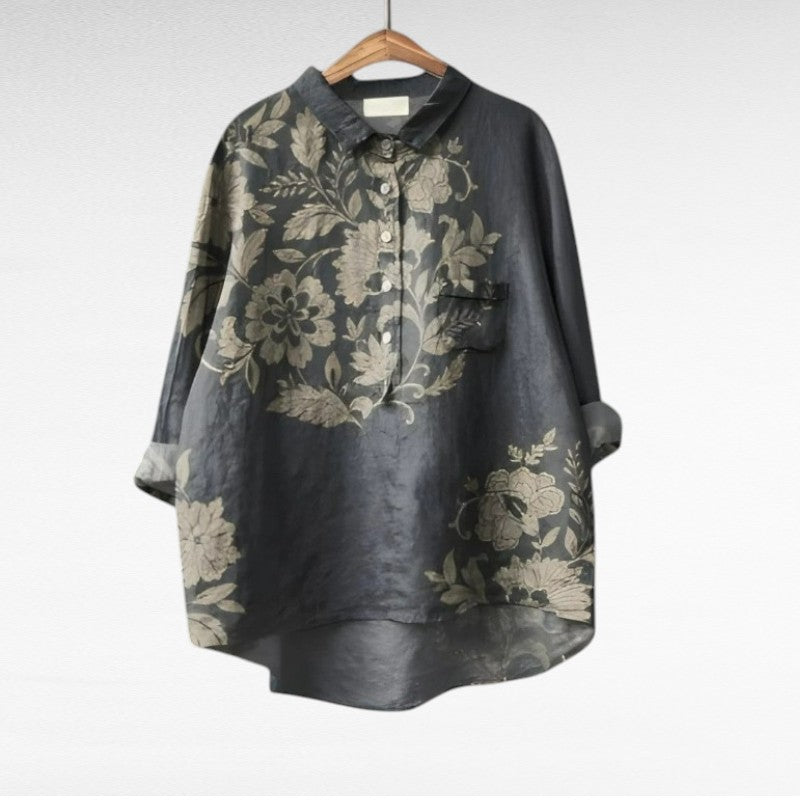 MAYLORA | Klassische Bluse mit Blumenmuster