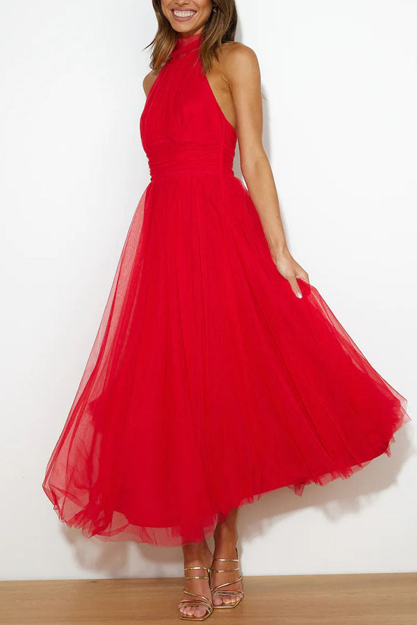 Jael - Elegantes A-Linien Tüll-Abendkleid