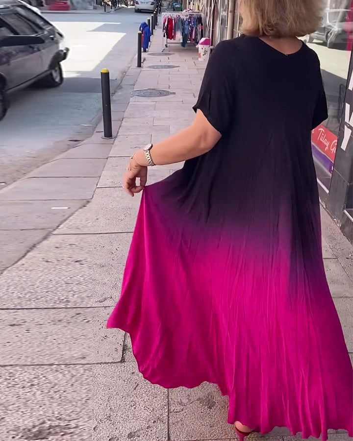 Joan - Luftige Maxi-Sommerkleid mit Farbverlauf