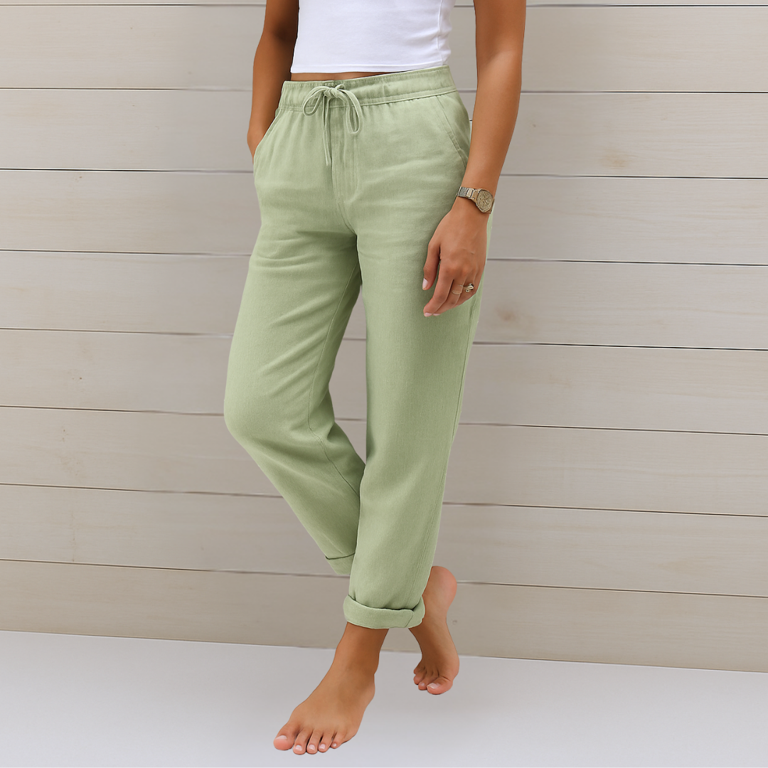 MAYLORA | Stretch-Leinenhose für den Sommer
