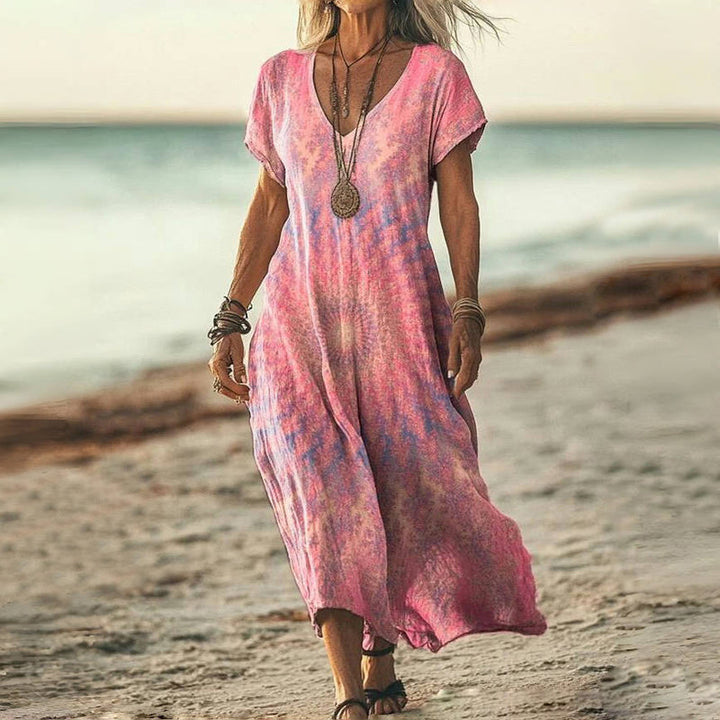 MAYLORA™ | Lässiges Batik-Maxikleid