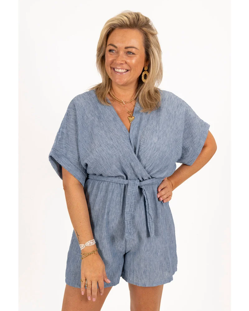 MAYLORA - Verona Leinen Playsuit