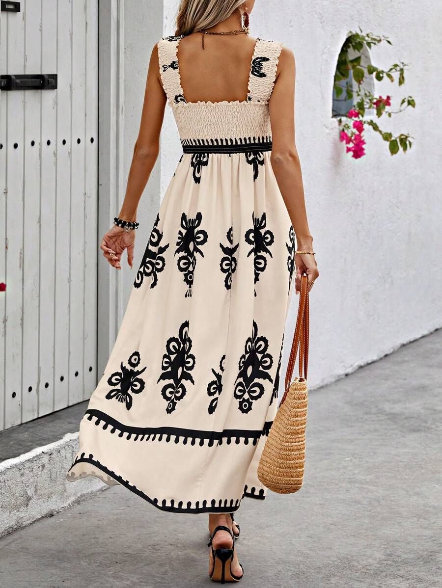 Jessamy - Ärmelloses Kleid mit elegantem quadratischen Ausschnitt