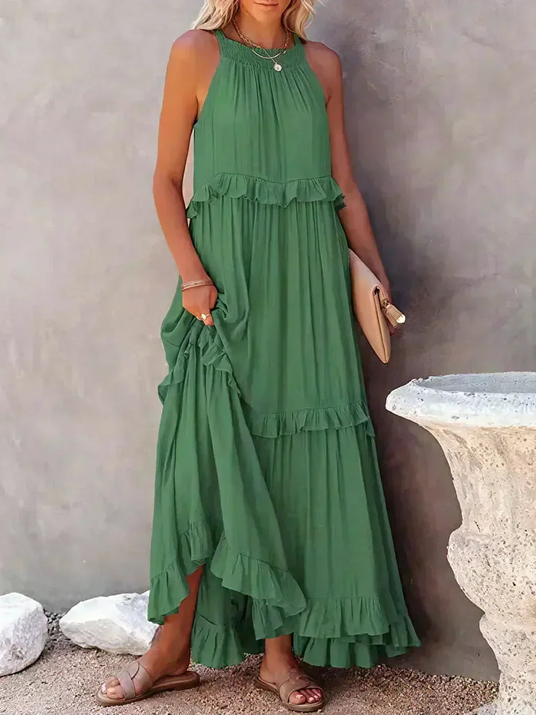Landry - Ärmelloses Kleid mit stilvollen Rüschen