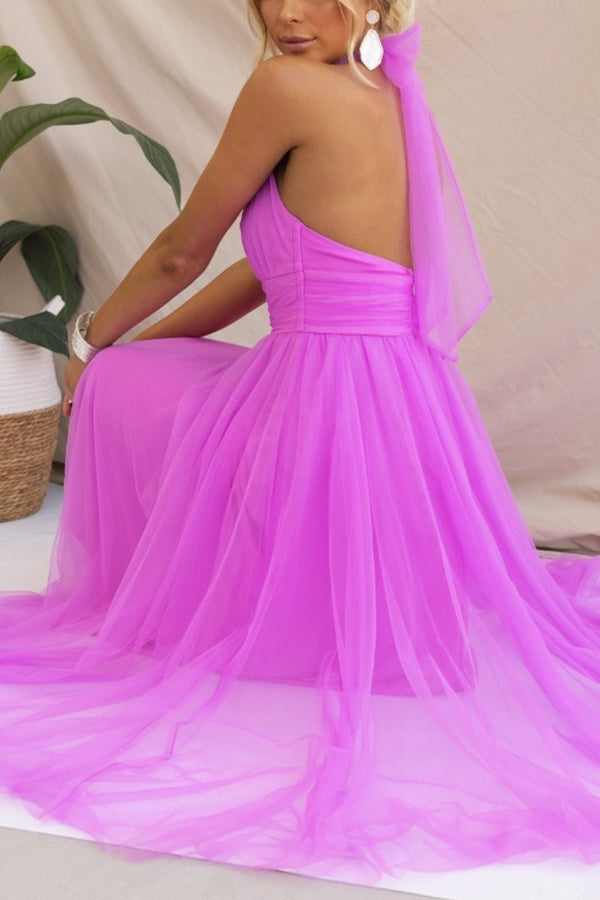 Jael - Elegantes A-Linien Tüll-Abendkleid