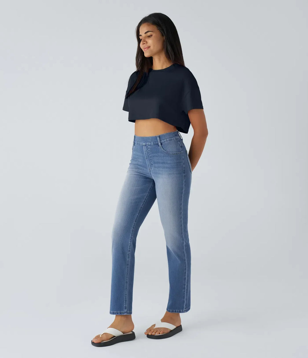 MAYLORA | Bequeme Hose mit Hohem Bund und Elastischem Material