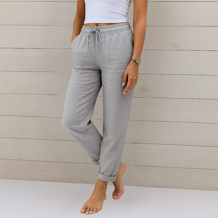 MAYLORA | Stretch-Leinenhose für den Sommer