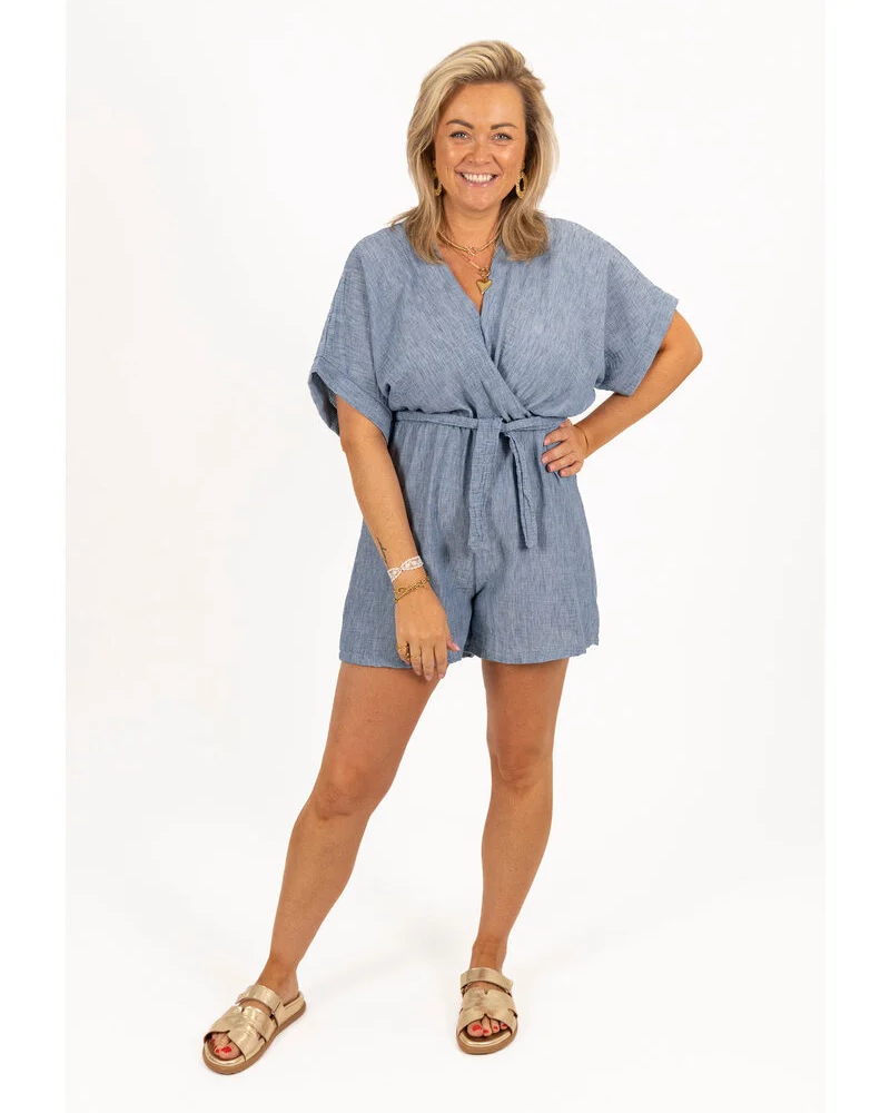 MAYLORA - Verona Leinen Playsuit