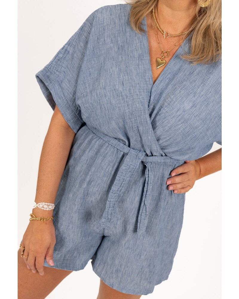 MAYLORA - Verona Leinen Playsuit
