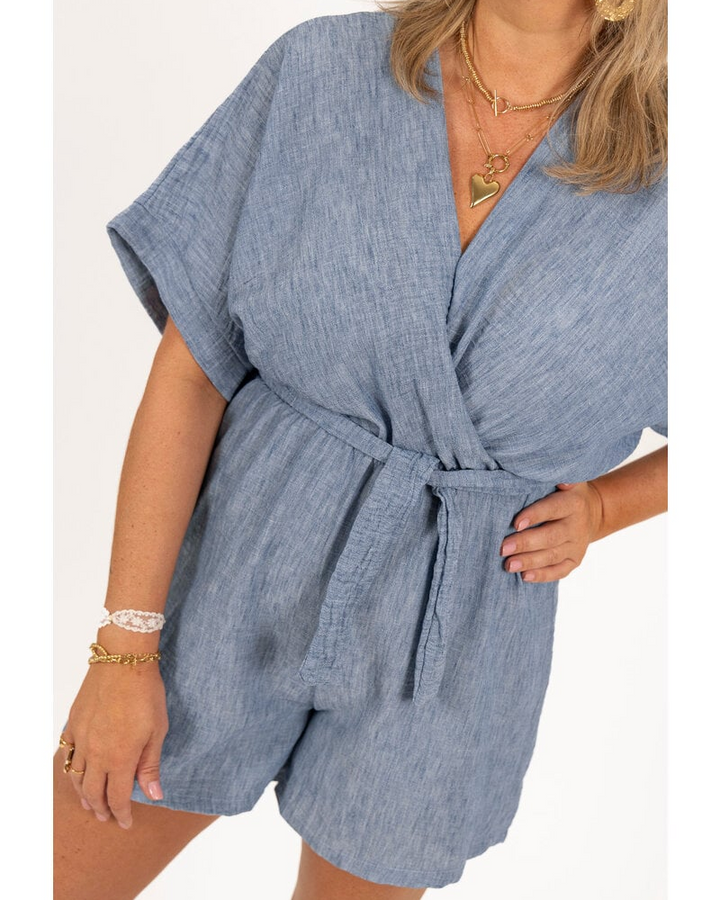 MAYLORA - Verona Leinen Playsuit