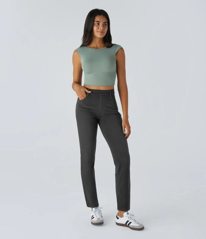 MAYLORA | Bequeme Hose mit Hohem Bund und Elastischem Material