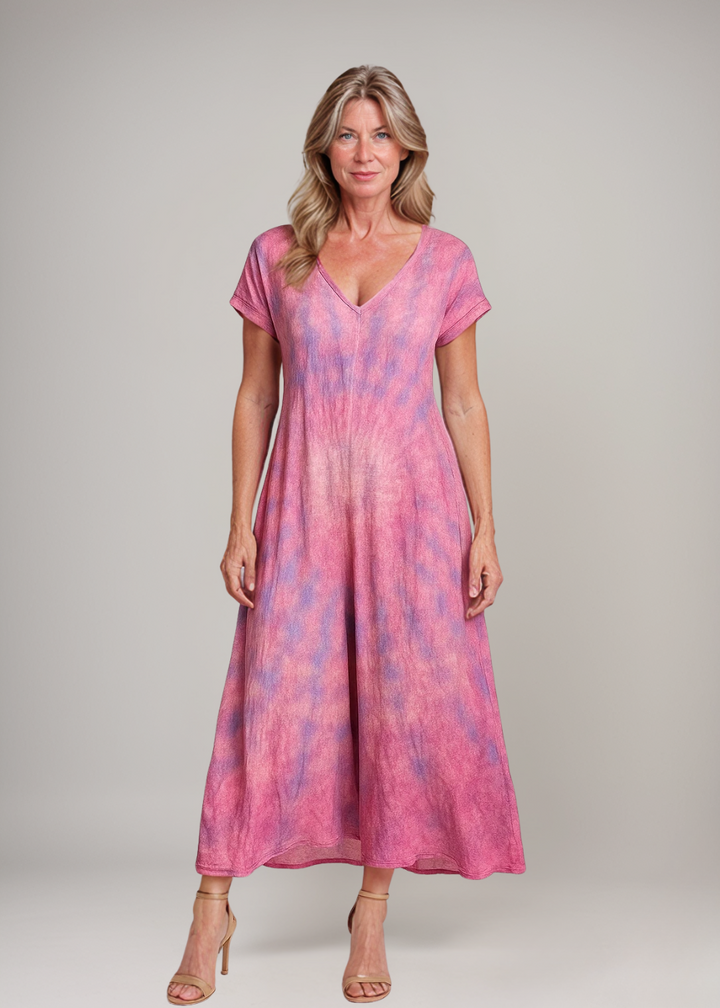 MAYLORA™ | Lässiges Batik-Maxikleid
