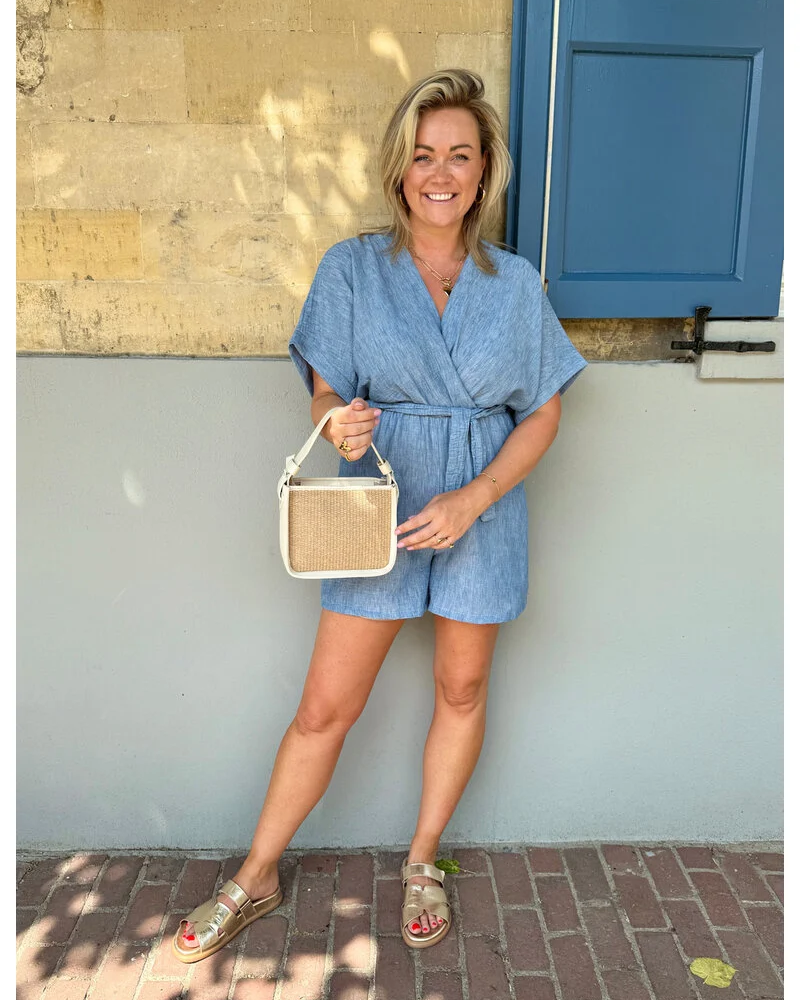 MAYLORA - Verona Leinen Playsuit
