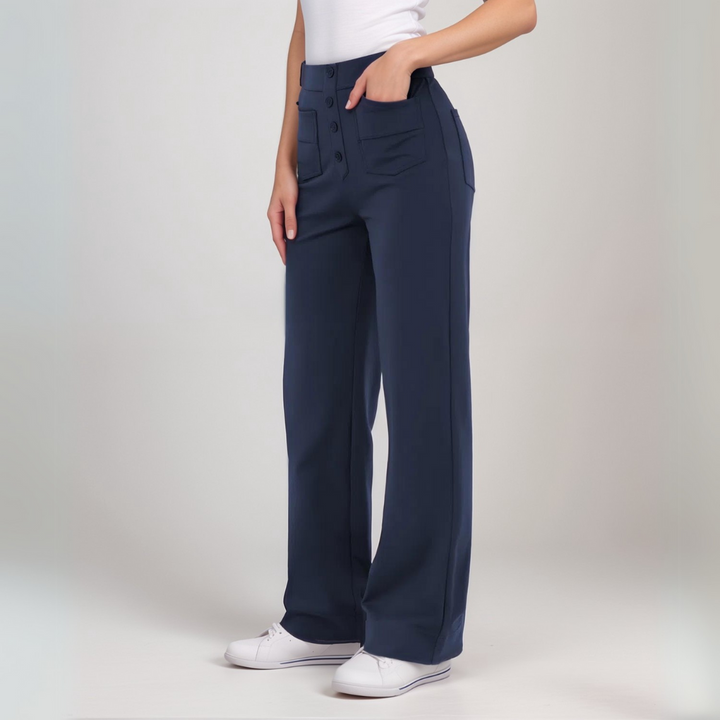 MAYLORA - Elastische Hose mit hoher Taille