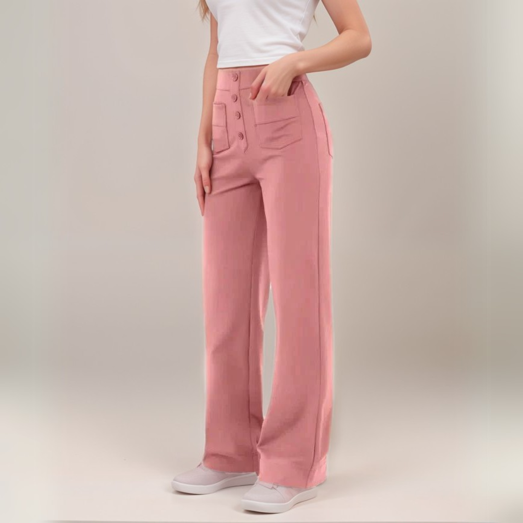 MAYLORA - Elastische Hose mit hoher Taille