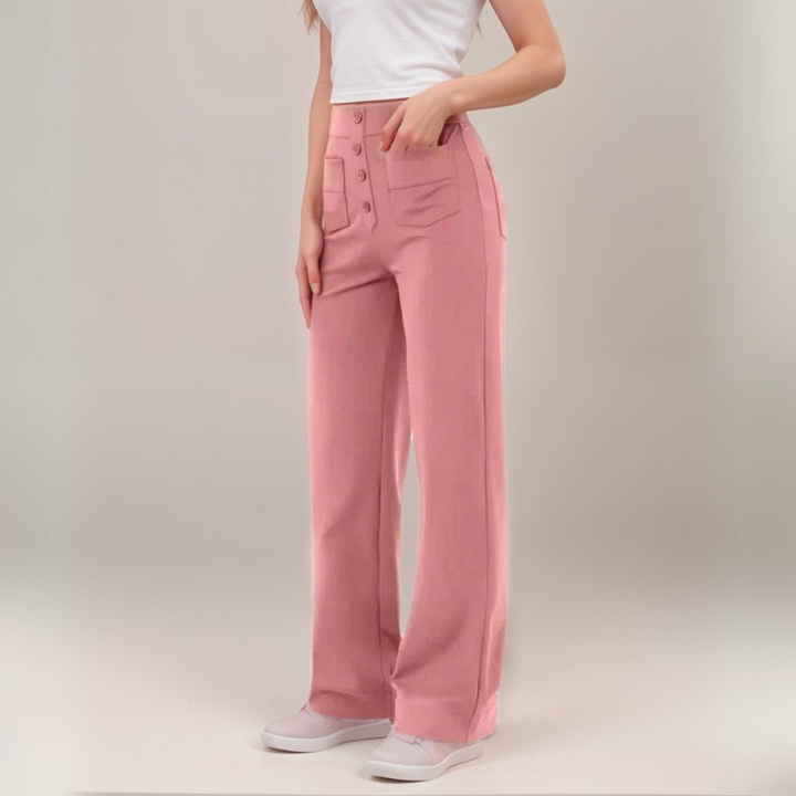 MAYLORA - Elastische Hose mit hoher Taille