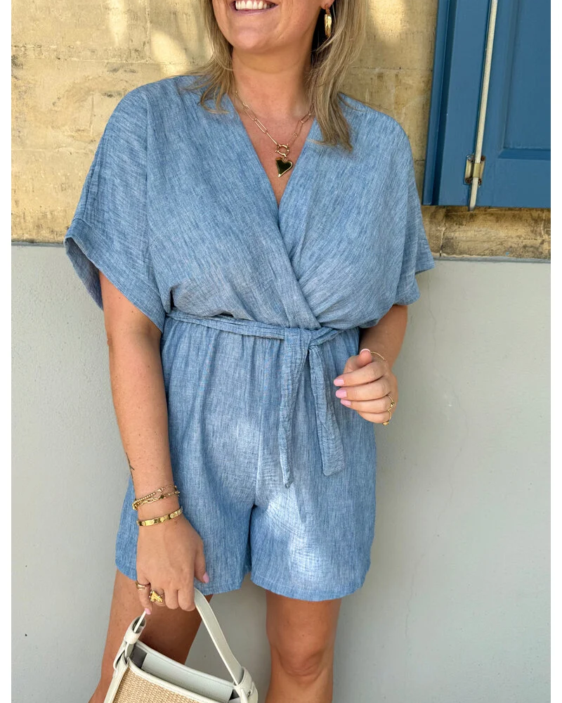 MAYLORA - Verona Leinen Playsuit