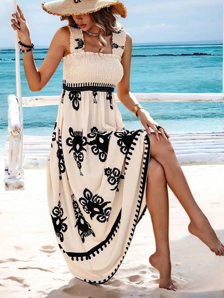 Jessamy - Ärmelloses Kleid mit elegantem quadratischen Ausschnitt