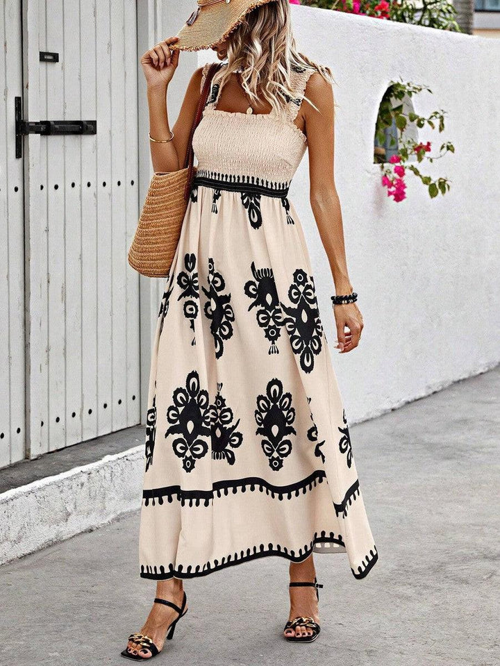 Jessamy - Ärmelloses Kleid mit elegantem quadratischen Ausschnitt