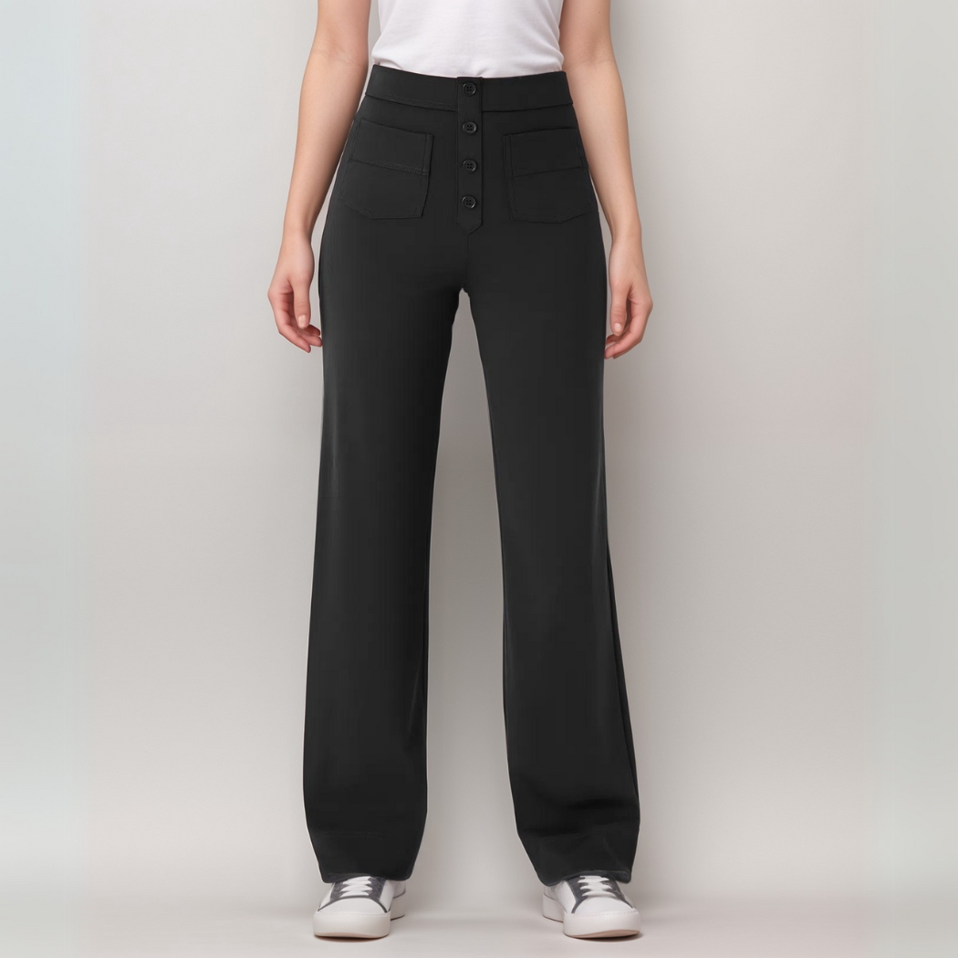 MAYLORA - Elastische Hose mit hoher Taille