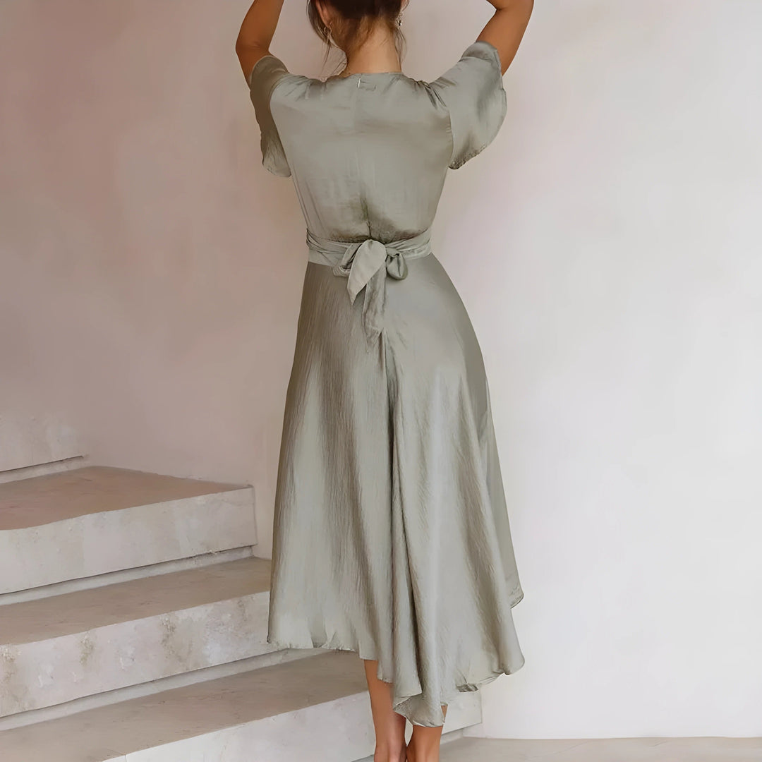 MAYLORA™ | Midi-Kleid mit stilvollem Knoten-Design