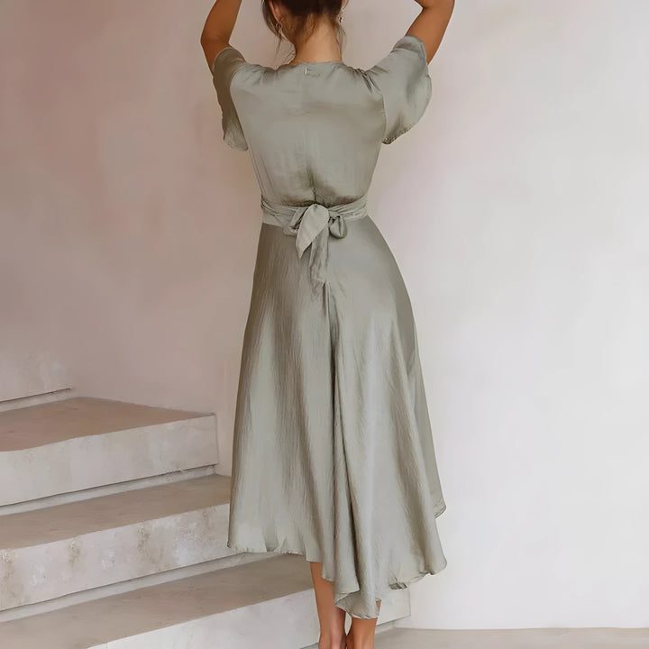 MAYLORA™ | Midi-Kleid mit stilvollem Knoten-Design