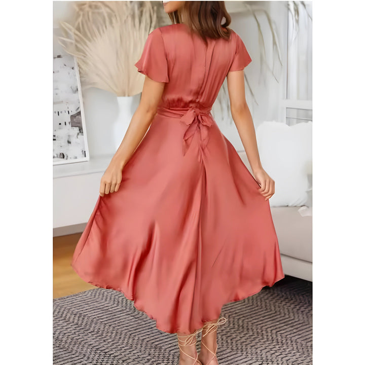 MAYLORA™ | Midi-Kleid mit stilvollem Knoten-Design