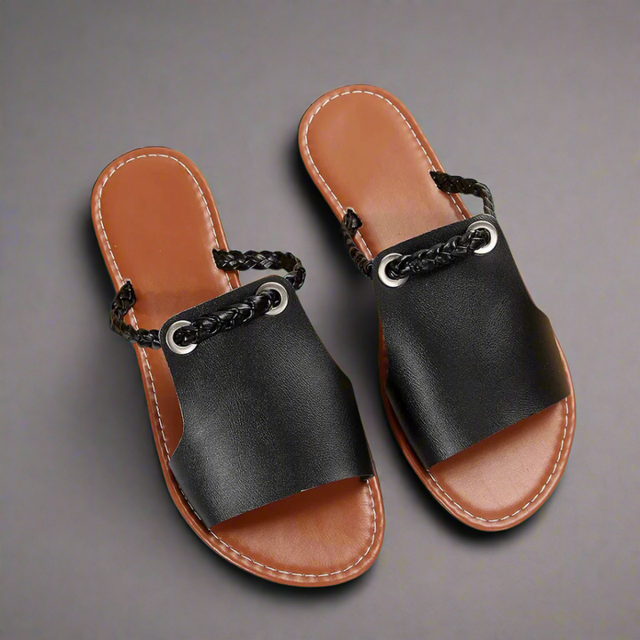 Katelina | Hochwertige handgefertigte flache Sandalen