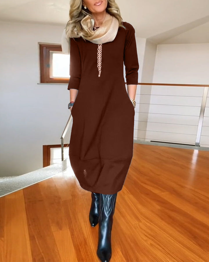 MAYLORA™ | Stilvolles Midi-Kleid