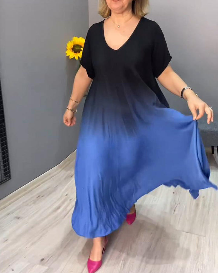 Joan - Luftige Maxi-Sommerkleid mit Farbverlauf