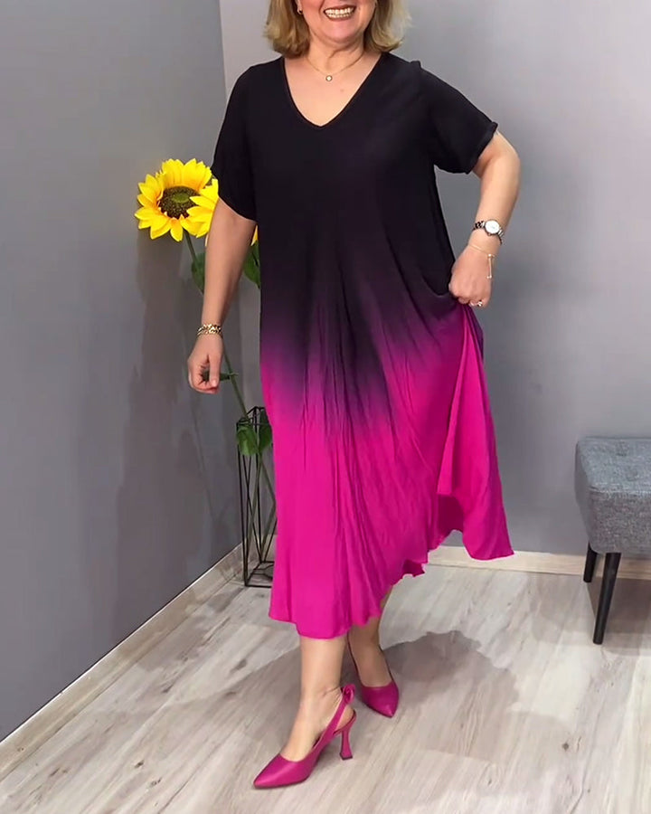 Joan - Luftige Maxi-Sommerkleid mit Farbverlauf