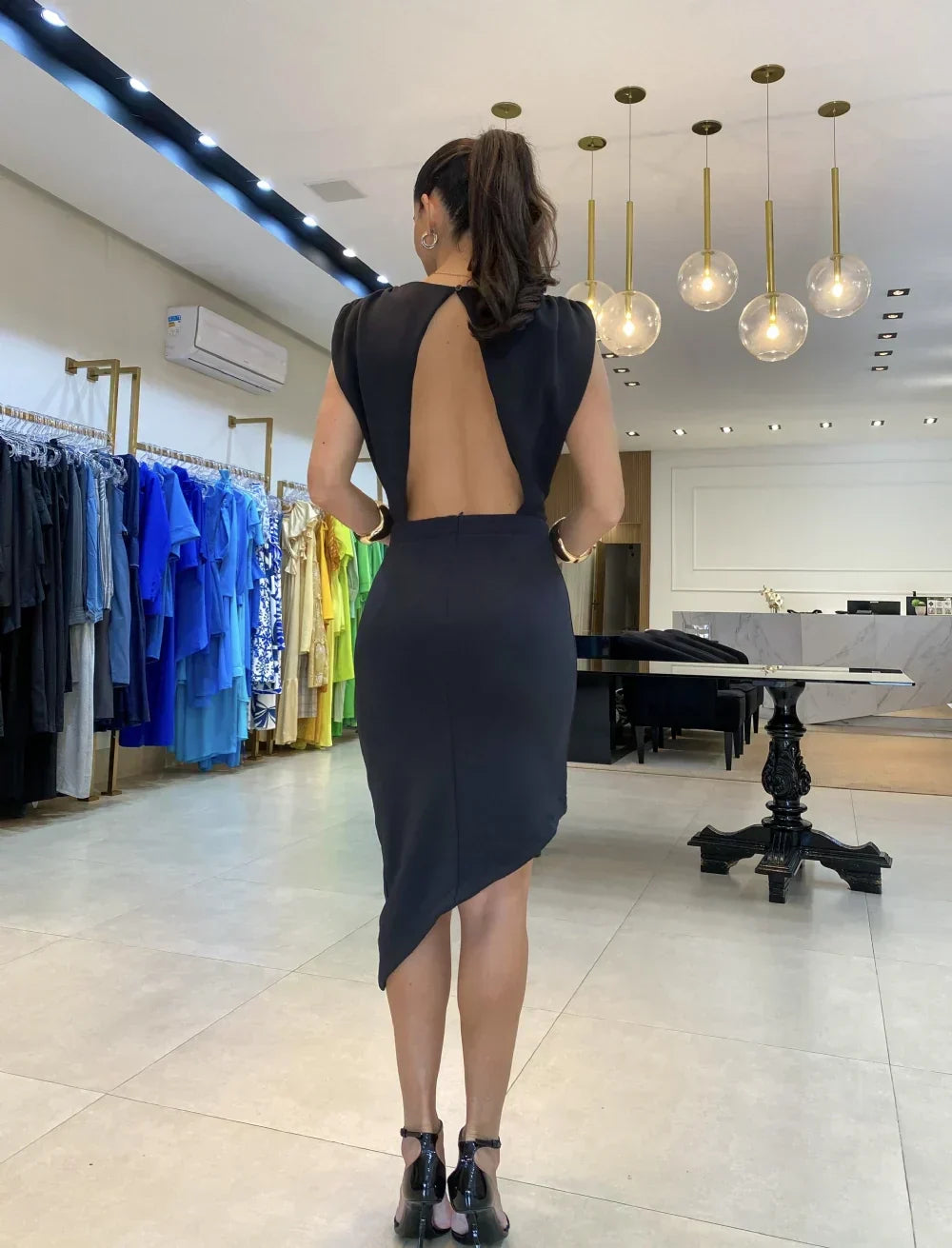 MAYLORA™ | Cocktailkleid mit Tulpen-Saum