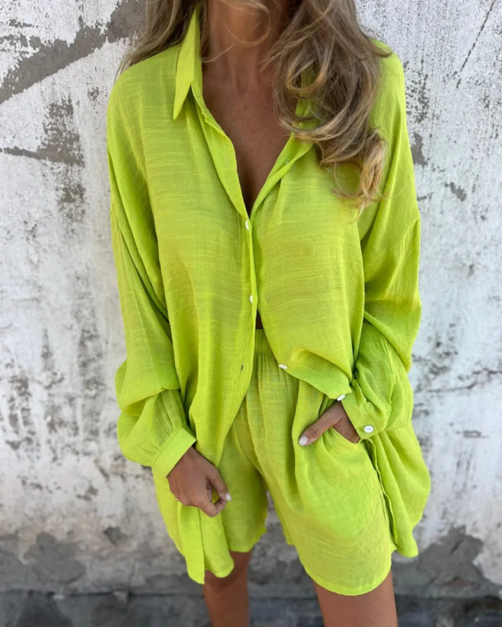 MAYLORA – Hochwertiges Lounge-Set aus Shirt & Shorts