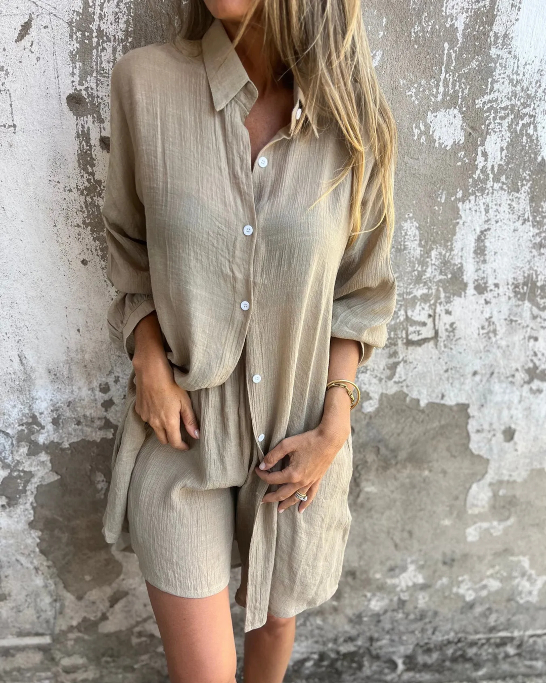 MAYLORA – Hochwertiges Lounge-Set aus Shirt & Shorts