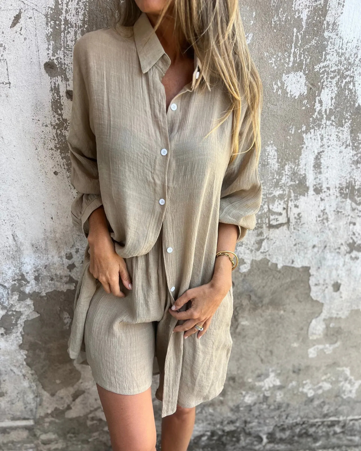 MAYLORA – Hochwertiges Lounge-Set aus Shirt & Shorts