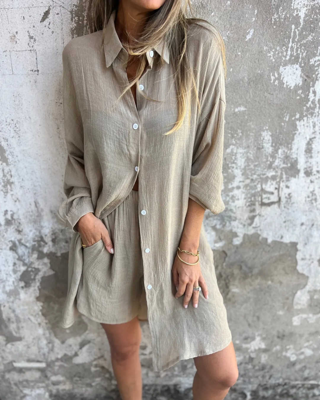 MAYLORA – Hochwertiges Lounge-Set aus Shirt & Shorts