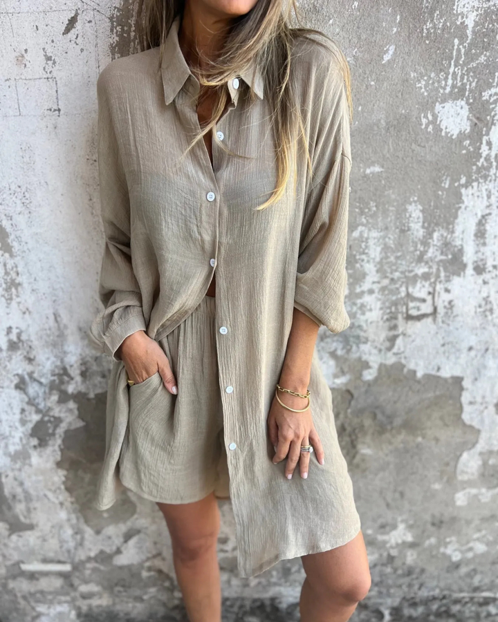 MAYLORA – Hochwertiges Lounge-Set aus Shirt & Shorts