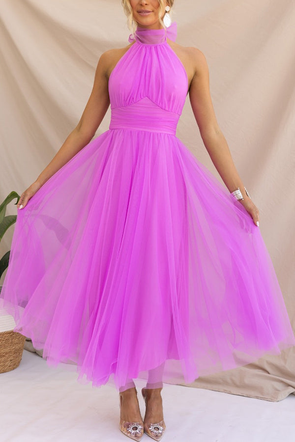 Jael - Elegantes A-Linien Tüll-Abendkleid