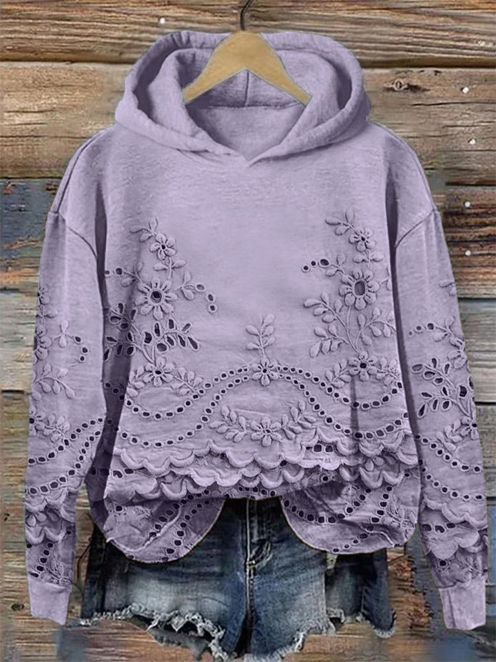 MAYLORA - Retro Printed Hoodie