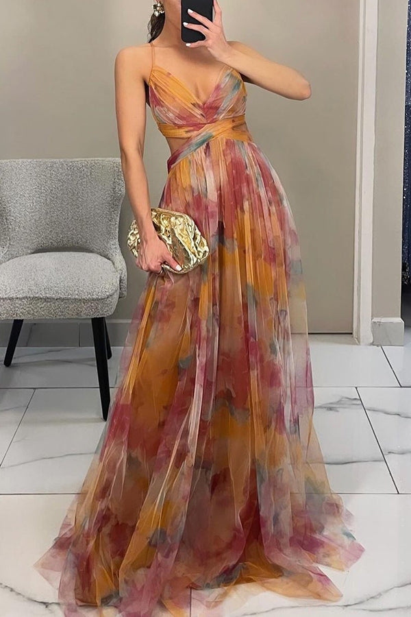 Alina | Glänzendes Maxikleid