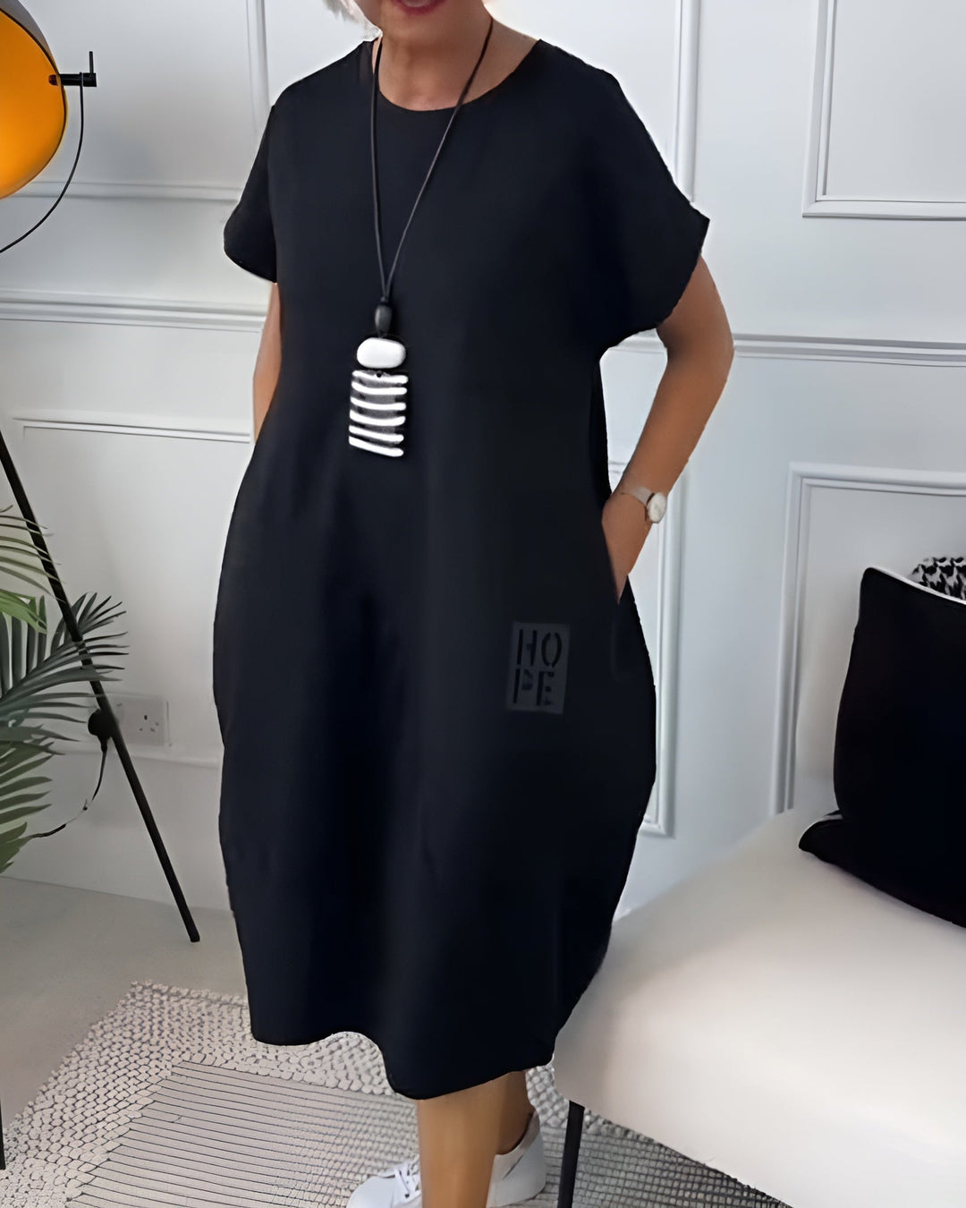 Cleo - Stilvolles Kurzarmkleid