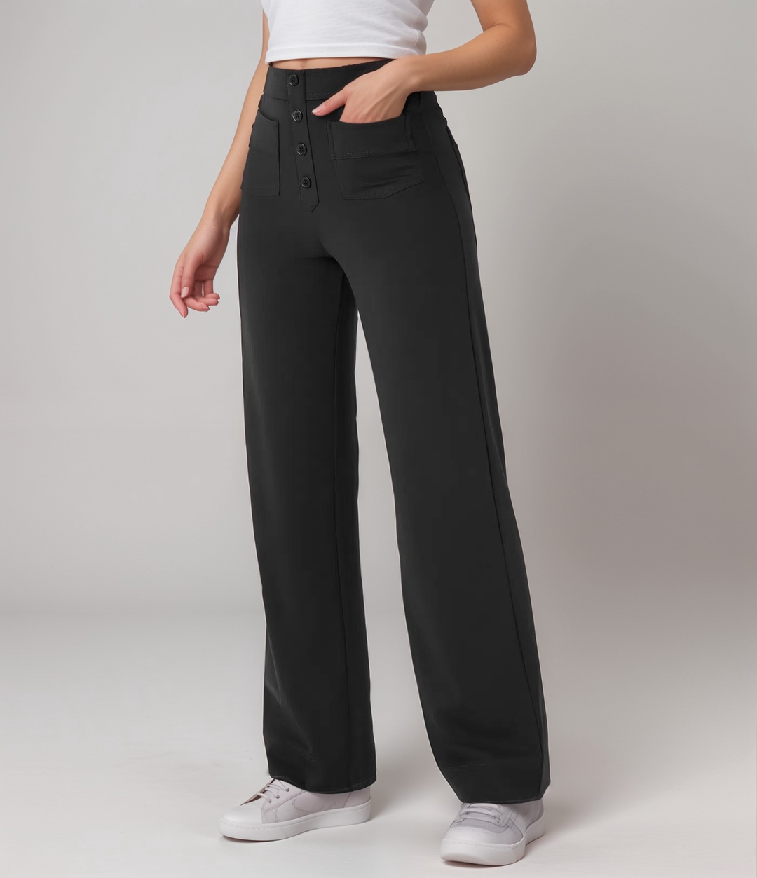 MAYLORA - Elastische Hose mit hoher Taille