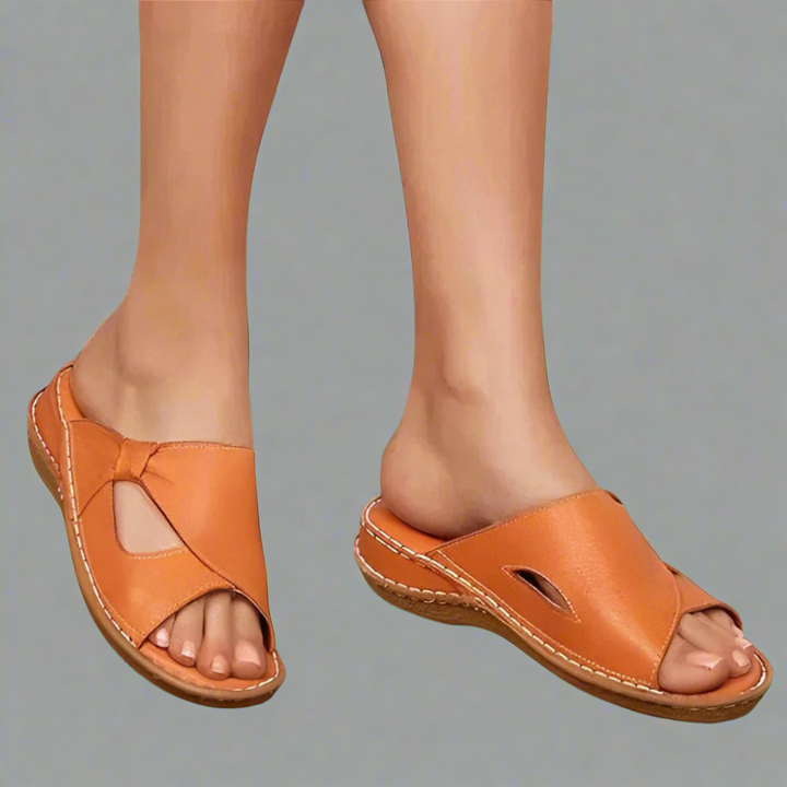 Yvonne | Hochwertige Orthopädische Sandalen aus Leder