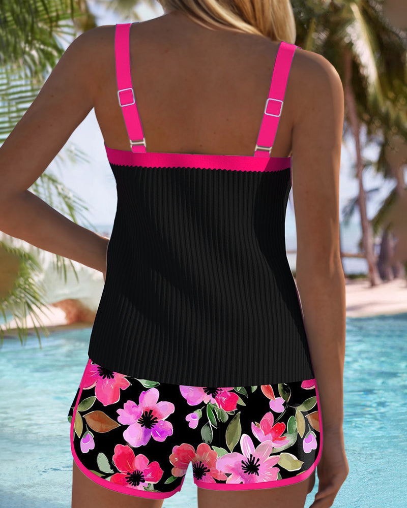 Zweiteiliges Tankini-Set für den perfekten Bade-Look