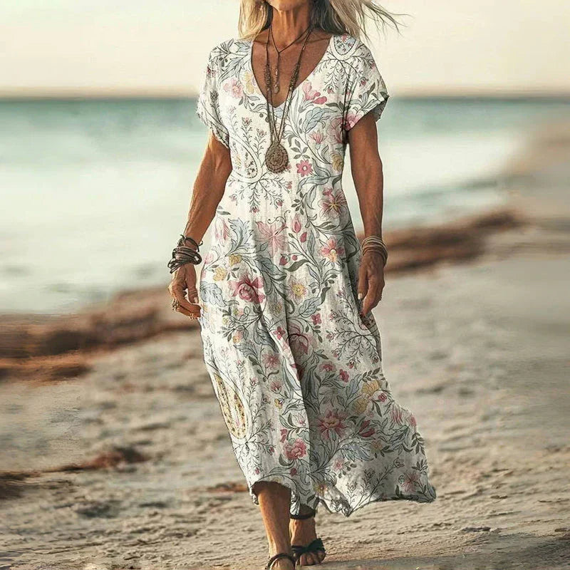 MAYLORA™ | Lässiges Batik-Maxikleid