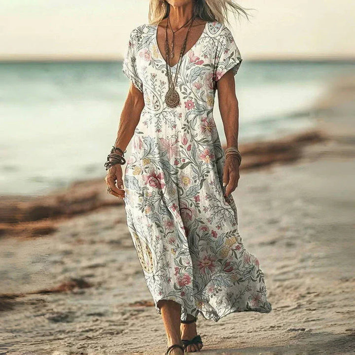 MAYLORA™ | Lässiges Batik-Maxikleid