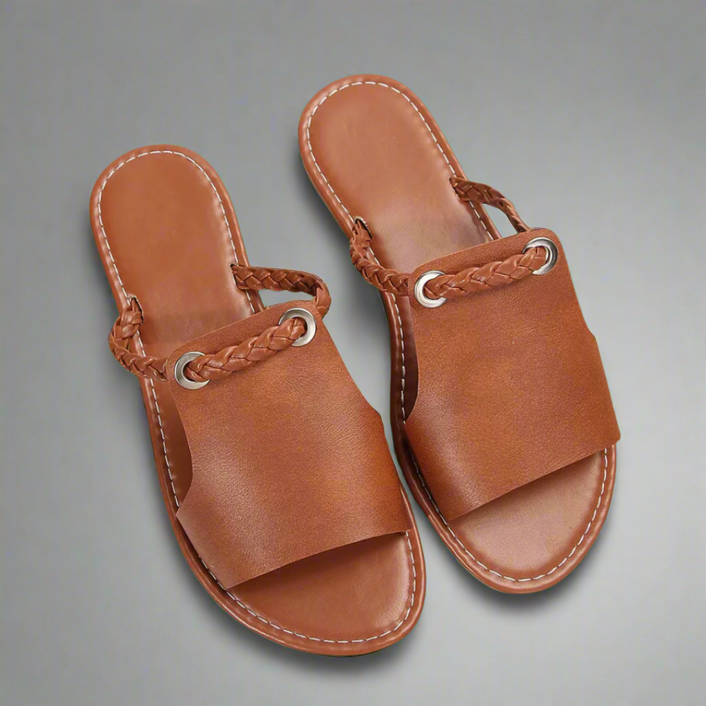 Katelina | Hochwertige handgefertigte flache Sandalen