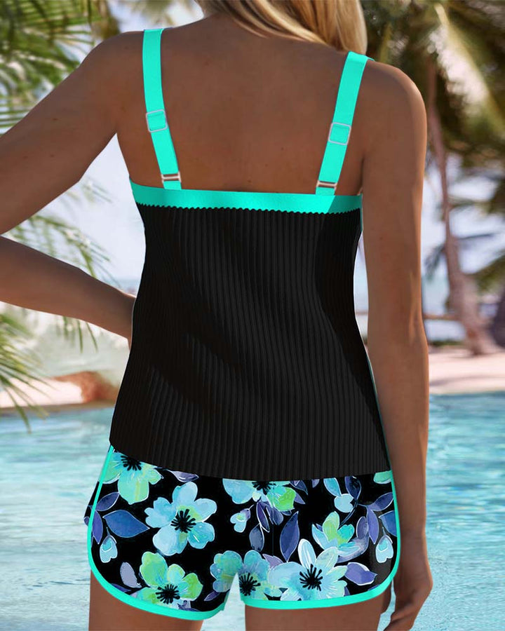 Zweiteiliges Tankini-Set für den perfekten Bade-Look