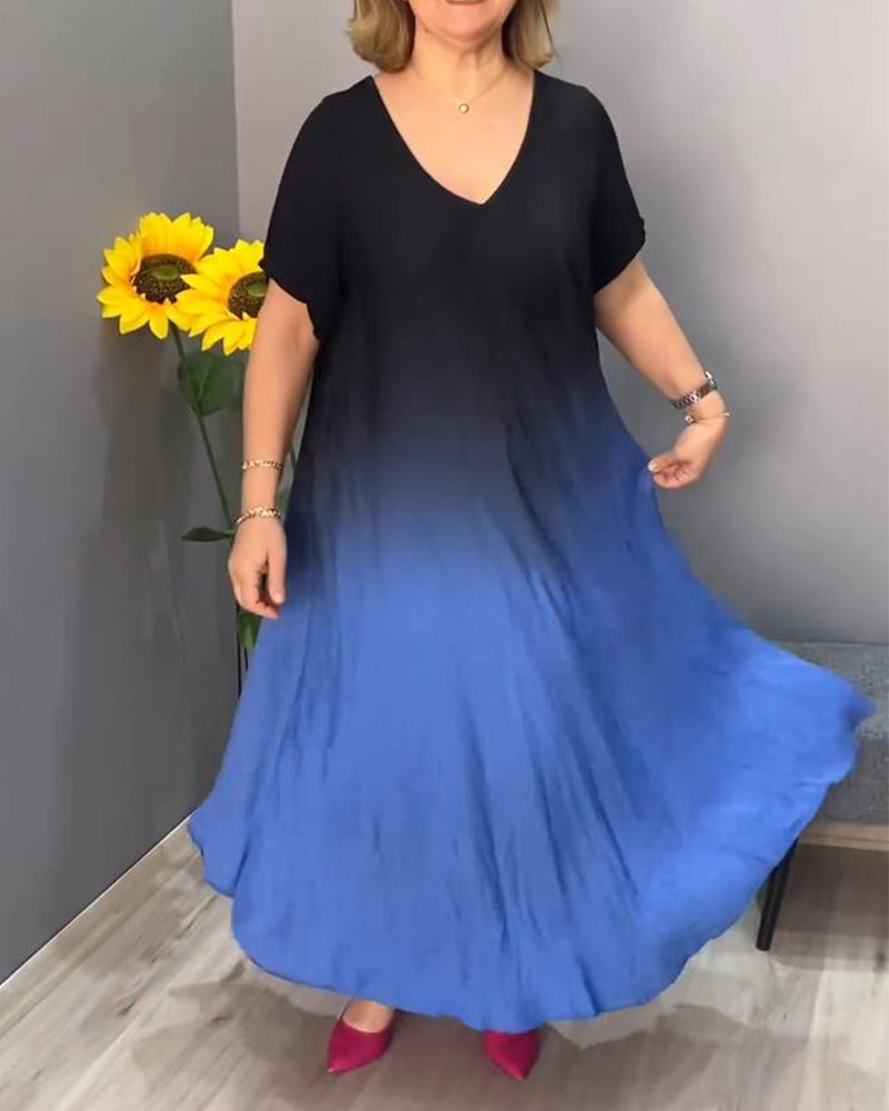 Joan - Luftige Maxi-Sommerkleid mit Farbverlauf