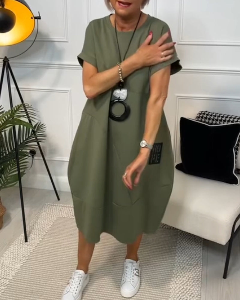 Cleo - Stilvolles Kurzarmkleid
